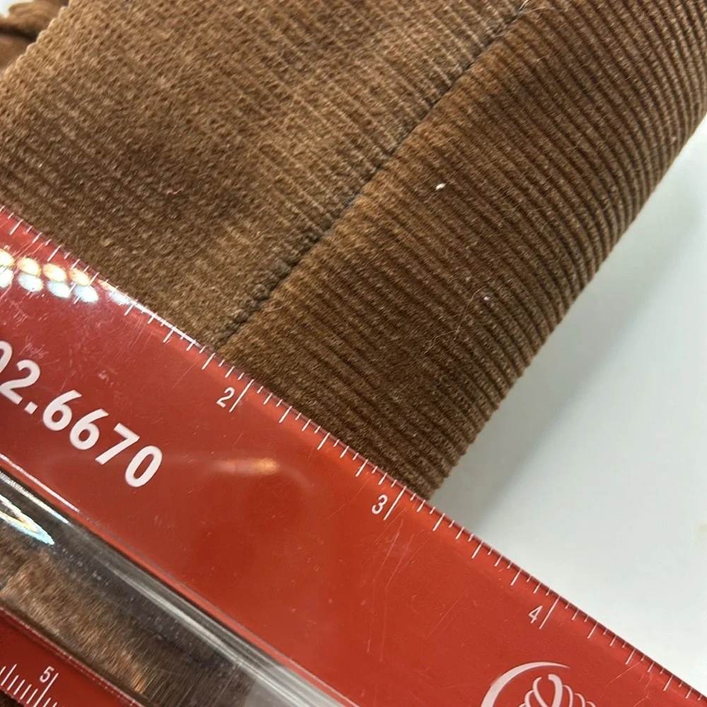 Brandy Melville light brown Corduroy mini bag exterior pocket casual festival - Picture 14 of 16